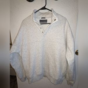 Abercrombie & Fitch Mock Neck Snap Sweatshirt